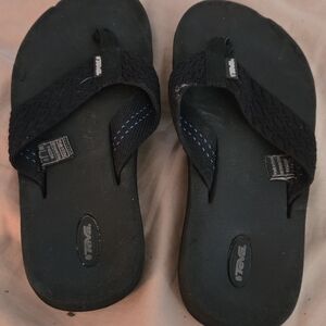 Teva Black and Blue Woven Sandals